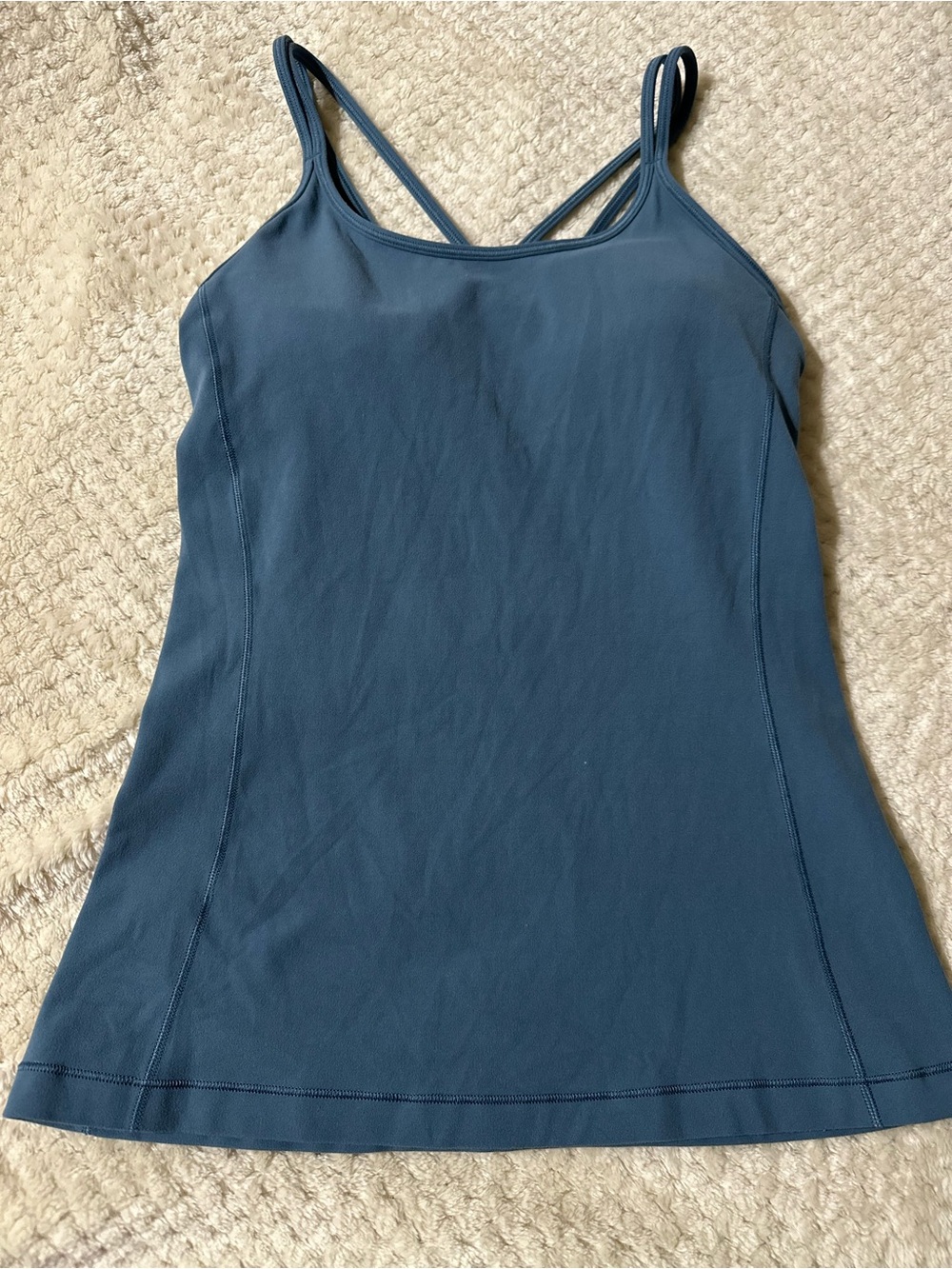 lululemon athletica Slate Blue Double-Strap Tank Top